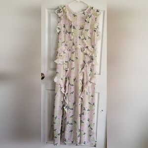 Ted Baker London All Over Floral Print Sleeveless Maxi Dress, Size 5